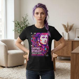 Layne Staley Tribute Tee — 2025 Psychedelic Concert Poster T-Shirt