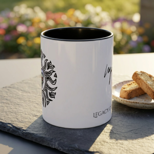 Layne Staley - Legacy Connection Accent Coffee Mug — Signature & Sun Mandala Design