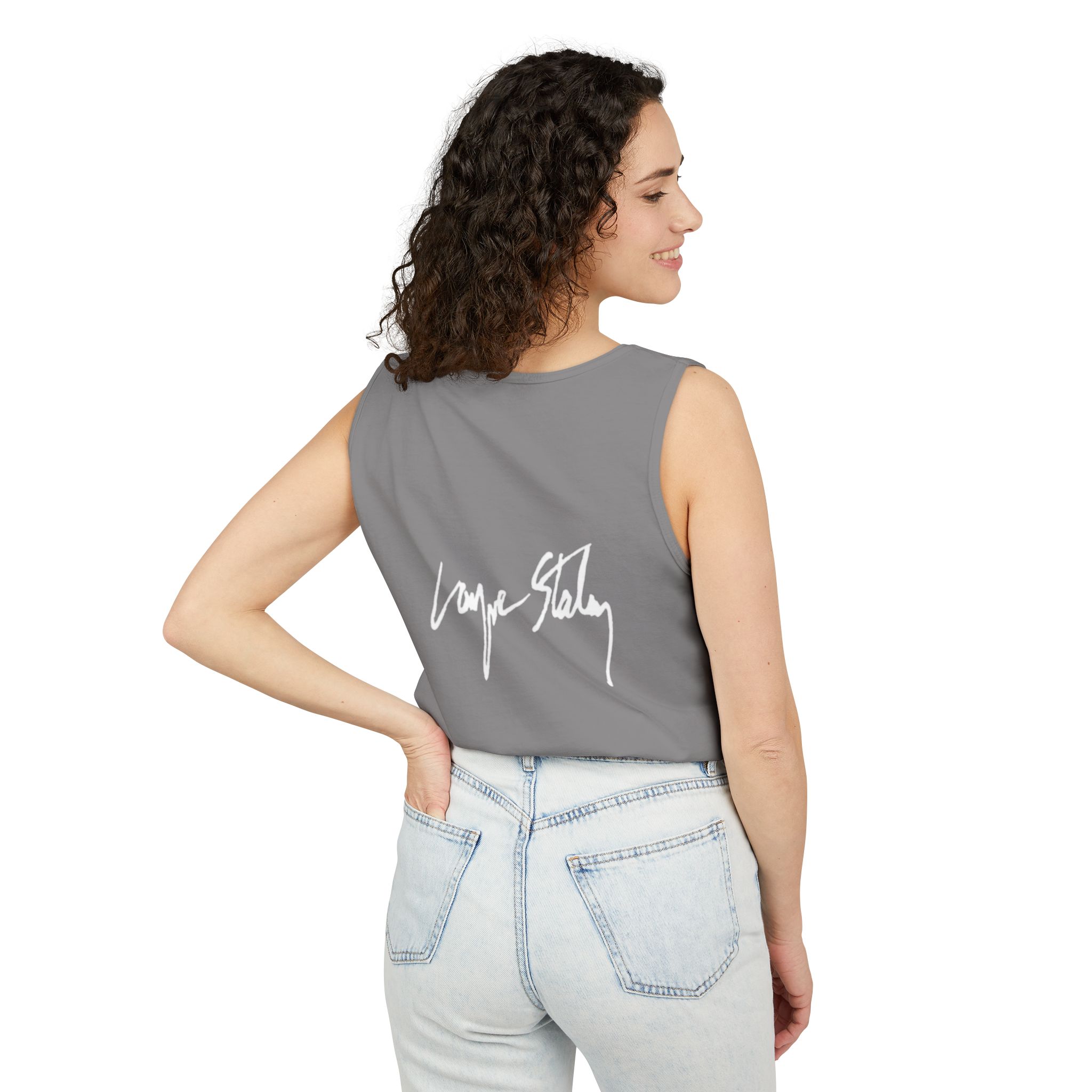 Layne Staley - Portrait Tank Top – Official Tribute Tank | Unisex Garment-Dyed Cotton - Image 5