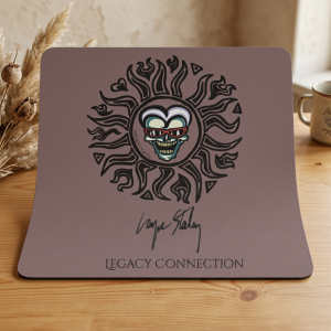 Layne Staley - Legacy Connection Sun Skull Mouse Pad — Cozy Gothic Desk Mat