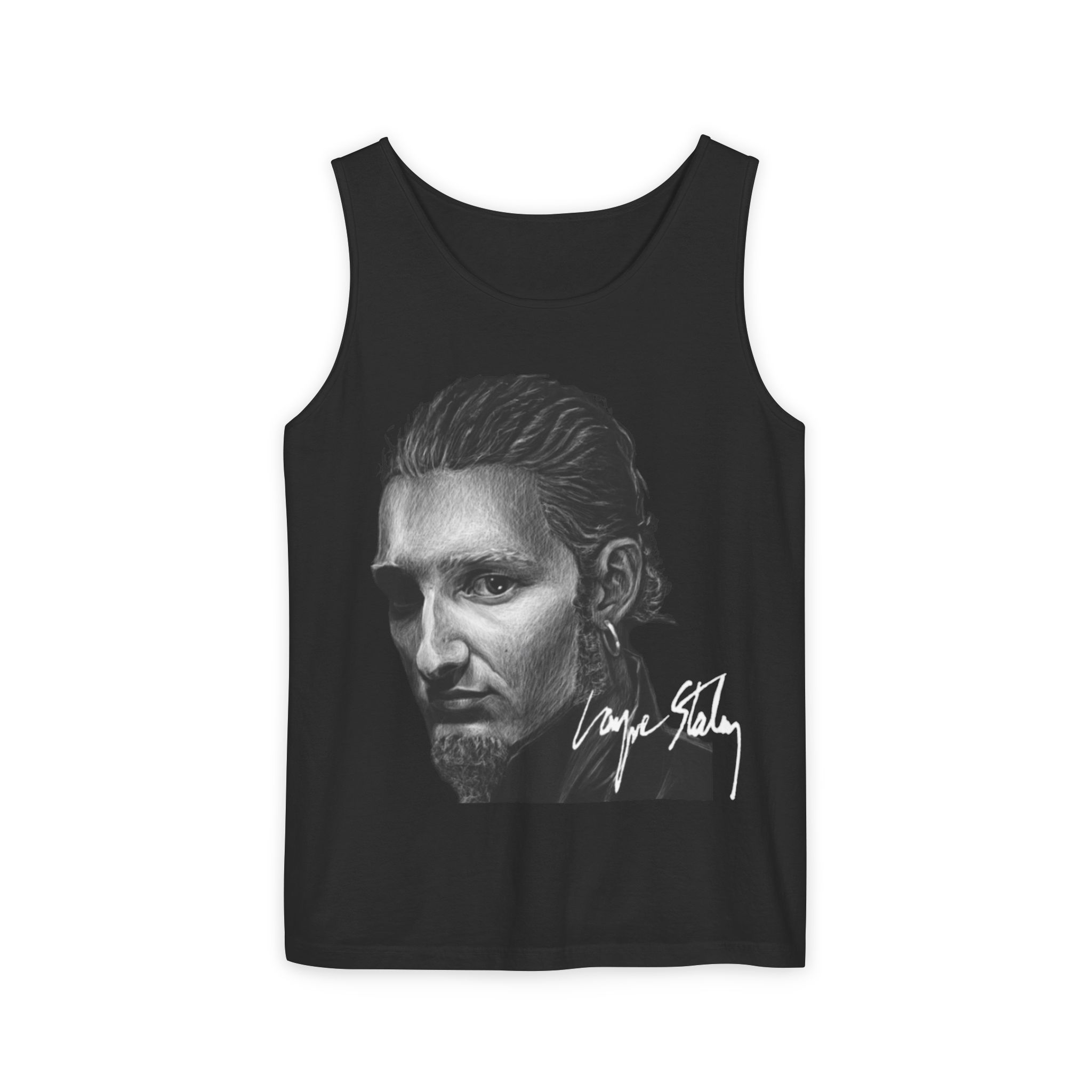 Layne Staley - Portrait Tank Top – Official Tribute Tank | Unisex Garment-Dyed Cotton - Image 10
