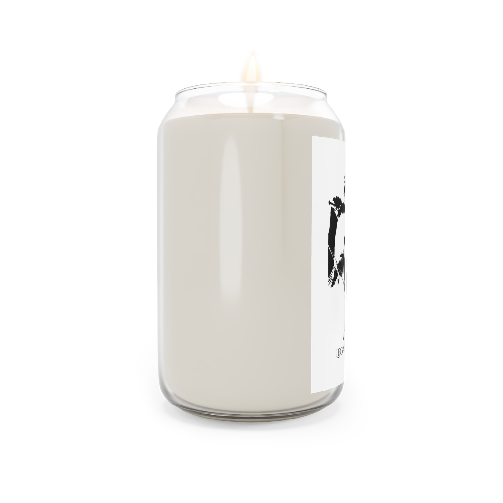 Layne Staley - Legacy Connection - Soy Candle 13.75oz — 'Legacy Connection' Black & White Musician Design - Image 3