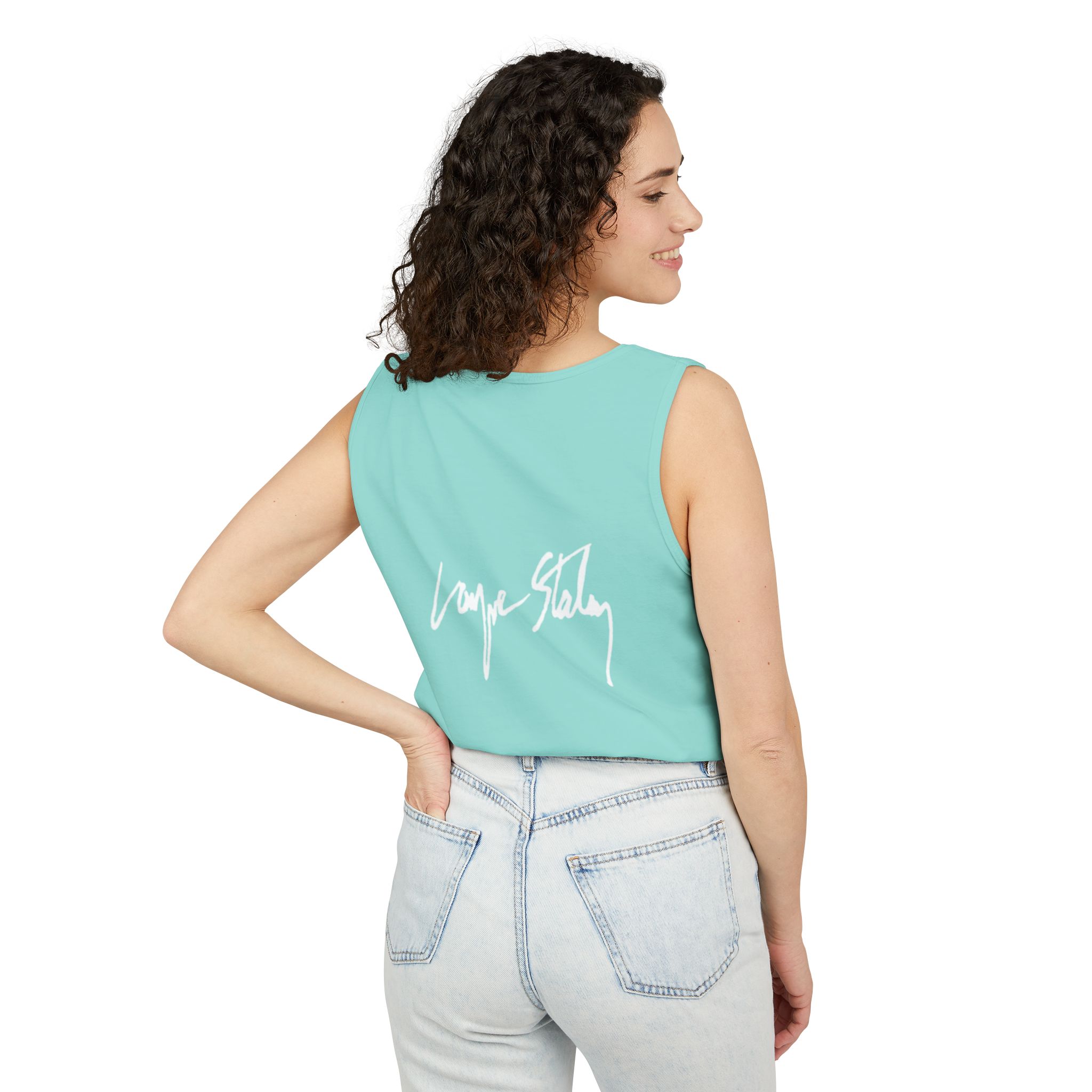 Layne Staley - Portrait Tank Top – Official Tribute Tank | Unisex Garment-Dyed Cotton - Image 9
